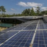 solar panes + turbine